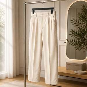 Tribeca Studio Women's Cream Wide Leg Trousers Size 12L